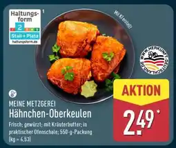 Aldi Nord MEINE METZGEREI Hähnchen-Oberkeulen Angebot