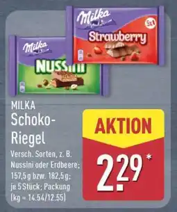 Aldi Nord MILKA Schoko-Riegel Angebot