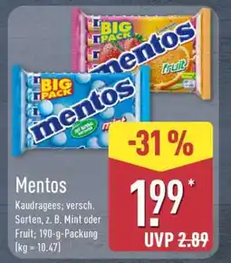 Aldi Nord Mentos Angebot