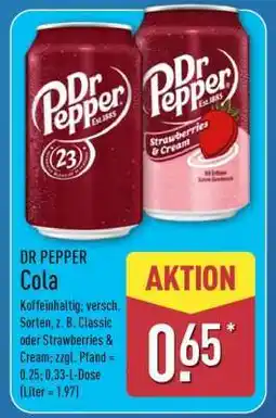 Aldi Nord DR PEPPER Cola Angebot