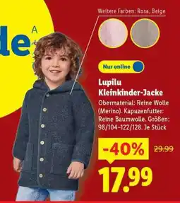 Lidl Lupilu Kleinkinder-Jacke Angebot