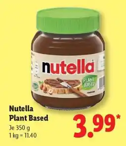 Lidl Nutella Plant Based Angebot