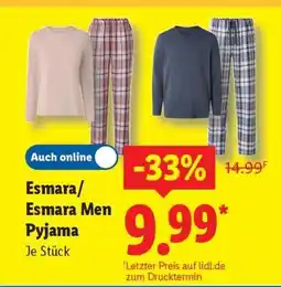 Lidl Esmara/Esmara Men Pyjama Angebot