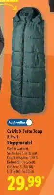Lidl Crivit X Jette Joop 2-in-1-Steppmantel Angebot
