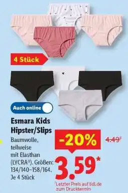 Lidl Esmara Kids Hipster/Slips Angebot