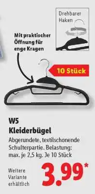 Lidl W5 Kleiderbügel Angebot