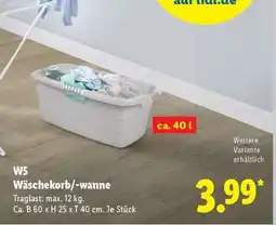 Lidl W5 Wäschekorb/-wanne Angebot