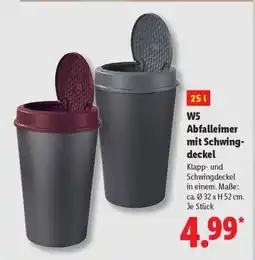 Lidl W5 Abfalleimer mit Schwingdeckel Angebot