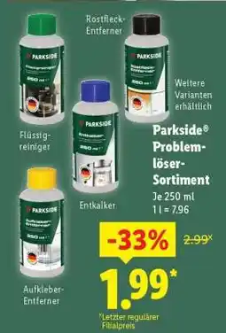 Lidl Parkside Problemlöser-Sortiment Angebot