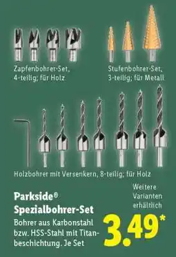 Lidl PARKSIDE Spezialbohrer-Set Angebot