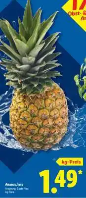 Lidl Ananas, lose Angebot