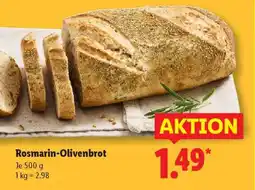 Lidl Rosmarin-Olivenbrot Angebot