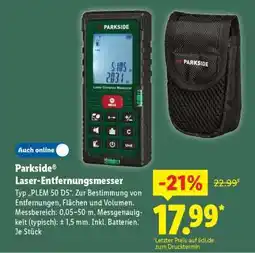 Lidl PARKSIDE Laser-Entfernungsmesser Angebot