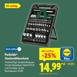 Lidl Parkside Steckschlüsselsatz Angebot