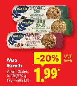 Lidl Wasa Biscuits Angebot