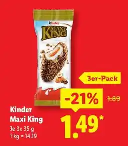 Lidl Kinder Maxi King Angebot
