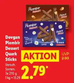 Lidl Dovgan Plombir Dessert Quark Sticks Angebot