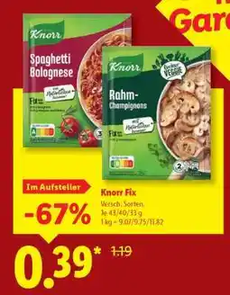 Lidl Knorr Fix Angebot
