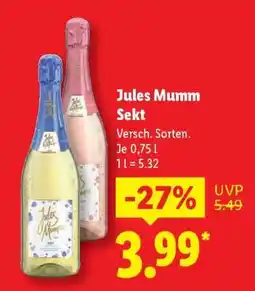 Lidl Jules Mumm Sekt Angebot