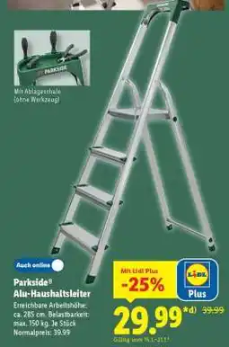 Lidl PARKSIDE Alu-Haushaltsleiter Angebot