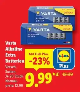 Lidl Varta Alkaline Extra Batterien Angebot