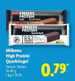 Lidl Milbona High Protein Quarkriegel Angebot