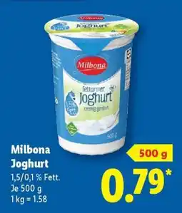 Lidl Milbona Joghurt Angebot