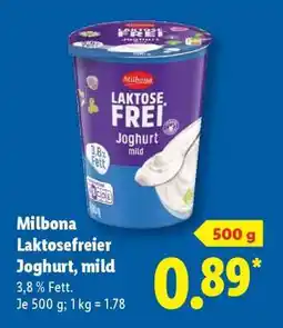 Lidl Milbona Laktosefreier Joghurt, mild Angebot
