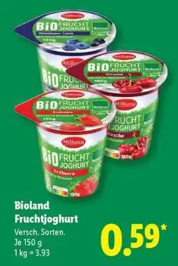 Lidl Bioland Fruchtjoghurt Angebot