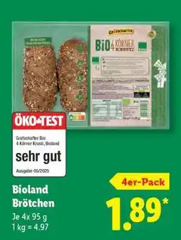 Lidl Bioland Brötchen Angebot