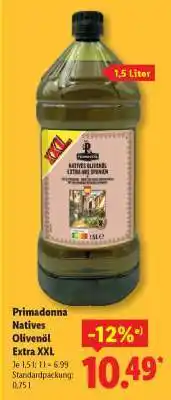 Lidl Primadonna Natives Olivenöl Extra XXL Angebot