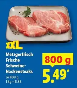 Lidl Metzgerfrisch Frische Schweine- nackensteaks Angebot