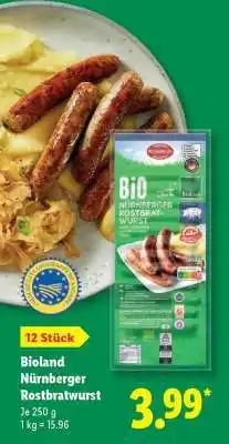 Lidl Bioland Nürnberger Rostbratwurst Angebot