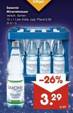 Netto Marken-Discount Saxonia Mineralwasser Angebot