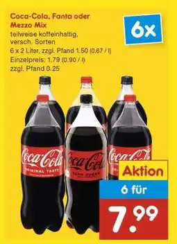 Netto Marken-Discount COCA-COLA, FANTA oder MEZZO MIX Angebot