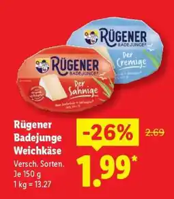 Lidl RÜGENER BADEJUNGE Weichkäse Angebot