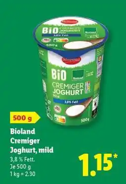 Lidl Bioland Cremiger Joghurt, mild Angebot