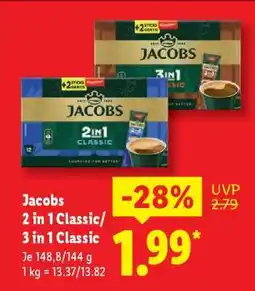 Lidl Jacobs 2 in 1 Classic/3 in 1 Classic Angebot