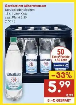 Netto Marken-Discount Gerolsteiner Mineralwasser Angebot