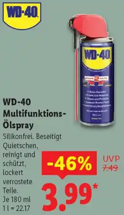 Lidl WD-40 Multifunktions Ölspray Angebot