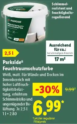 Lidl Parkside Feuchtraumschutzfarbe Angebot