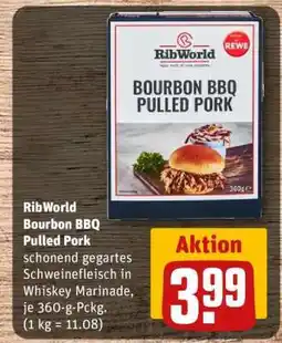 REWE RibWorld Bourbon BBQ Pulled Pork Angebot