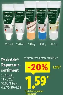 Lidl Parkside Reparatursortiment Angebot