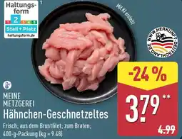 Aldi Nord MEINE METZGEREI Hähnchen-Geschnetzeltes Angebot