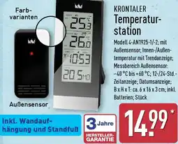 Aldi Nord KRONTALER Temperaturstation Angebot
