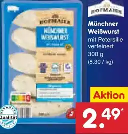 Netto Marken-Discount Hofmaier Münchner Weißwurst Angebot