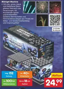 Netto Marken-Discount Comet Feuerwerk Midnight Machine Angebot