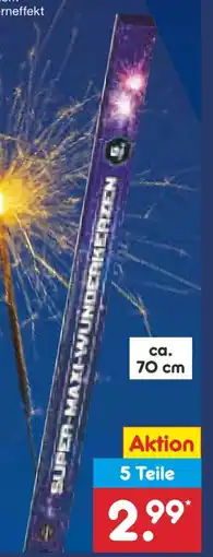 Netto Marken-Discount Comet Feuerwerk Super-Maxi-Wunderkerzen Angebot