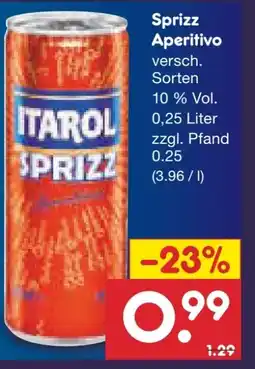 Netto Marken-Discount Itarol Sprizz Aperativo Angebot