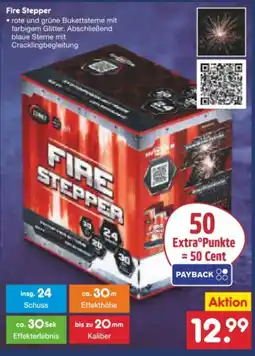 Netto Marken-Discount Comet Feuerwerk Fire Stepper Angebot